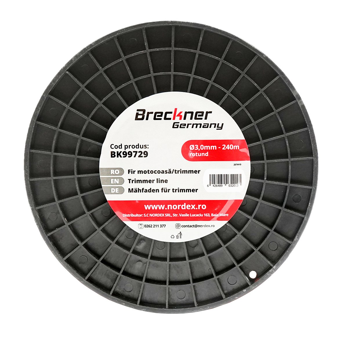Fir rotund pentru motocoasa, 3.0 mm x 240 m Breckner Germany